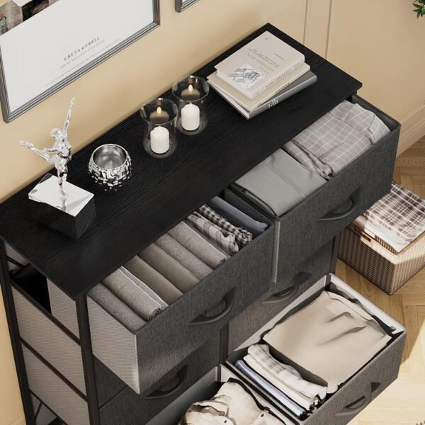 YITAHOME Fabric Chest of Drawers – 8-Drawer Tall Storage Dresser & Bedroom Organizer Cabinet - Image 6